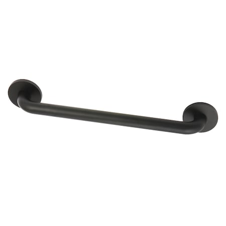 Kingston Brass GLDR814180 18-Inch X 1-1/4-Inch OD ADA Grab Bar, Matte Black GLDR814180